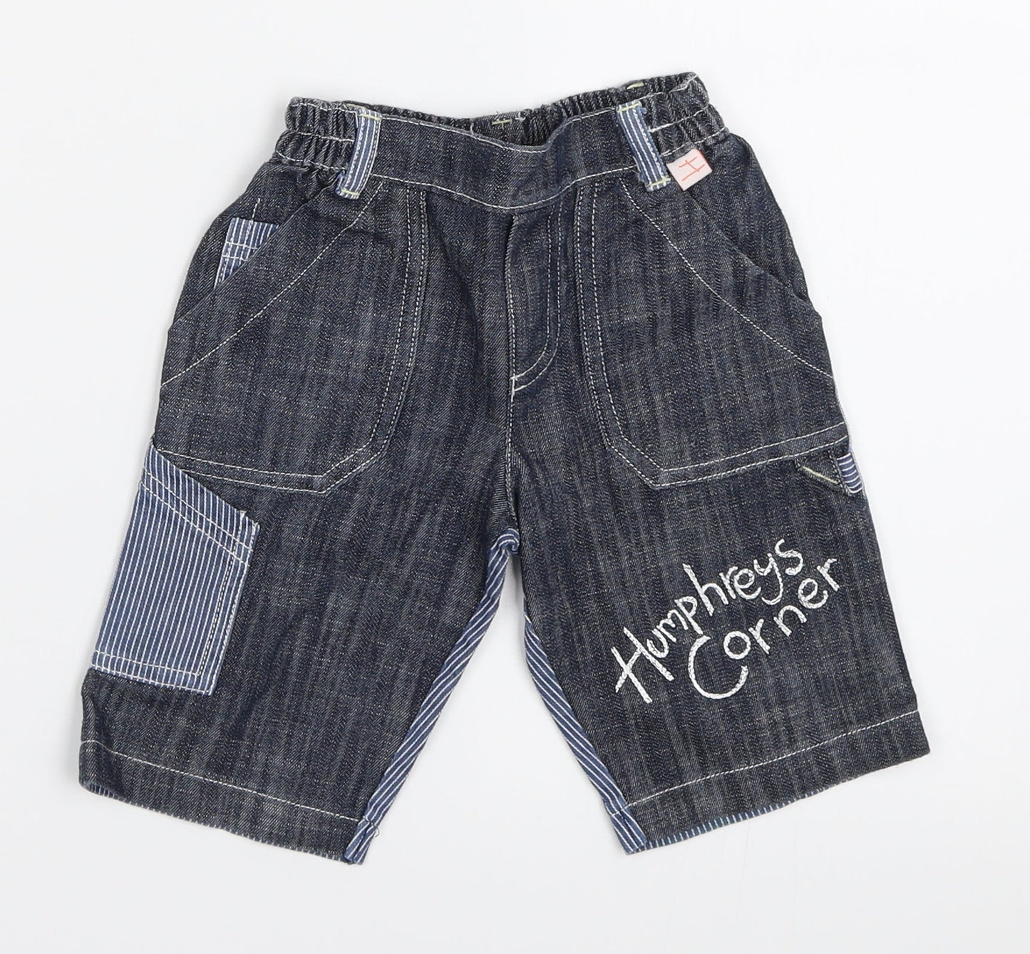 Mothercare Boys Blue  Denim Capri Jeans Size 0-3 Months