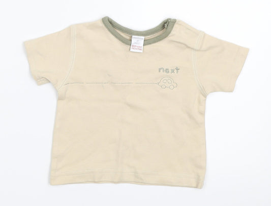 NEXT Boys Beige   Basic T-Shirt Size Newborn
