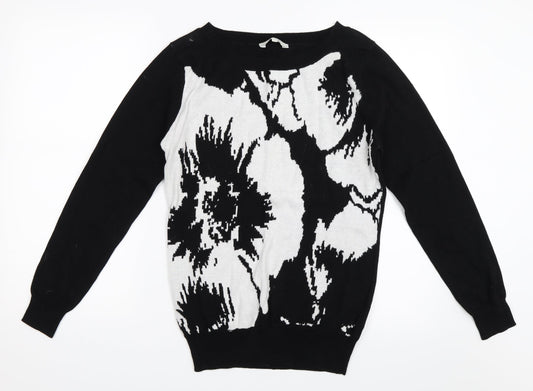 Peacocks Womens Black   Pullover Jumper Size 10