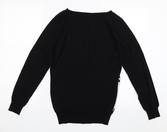 Peacocks Womens Black   Pullover Jumper Size 10