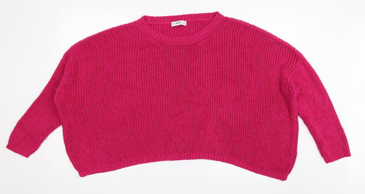 Zara Womens Pink   Pullover Jumper Size M