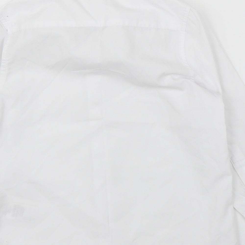 M&S Girls White   Basic Button-Up Size 4-5 Years