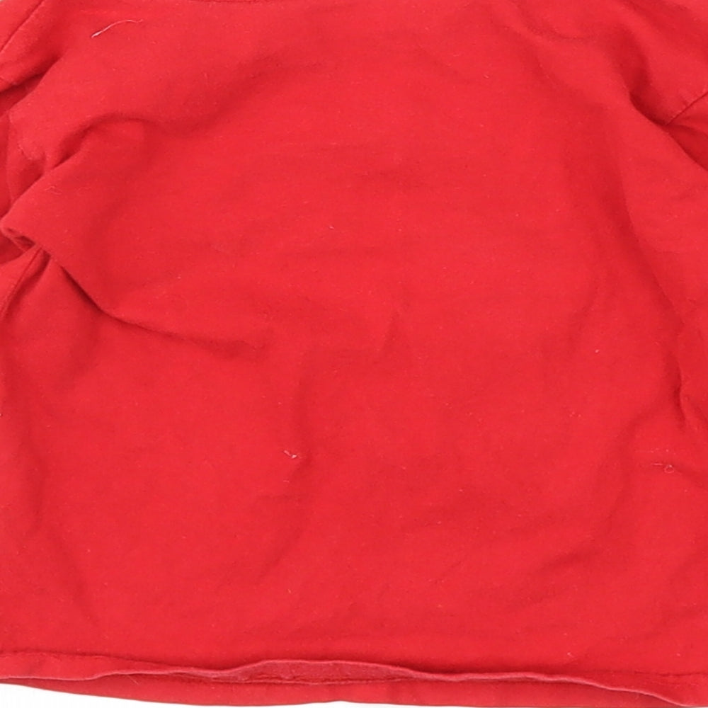 Kool Kids Boys Red Animal Print  Basic T-Shirt Size 9-12 Months  - Giraffe
