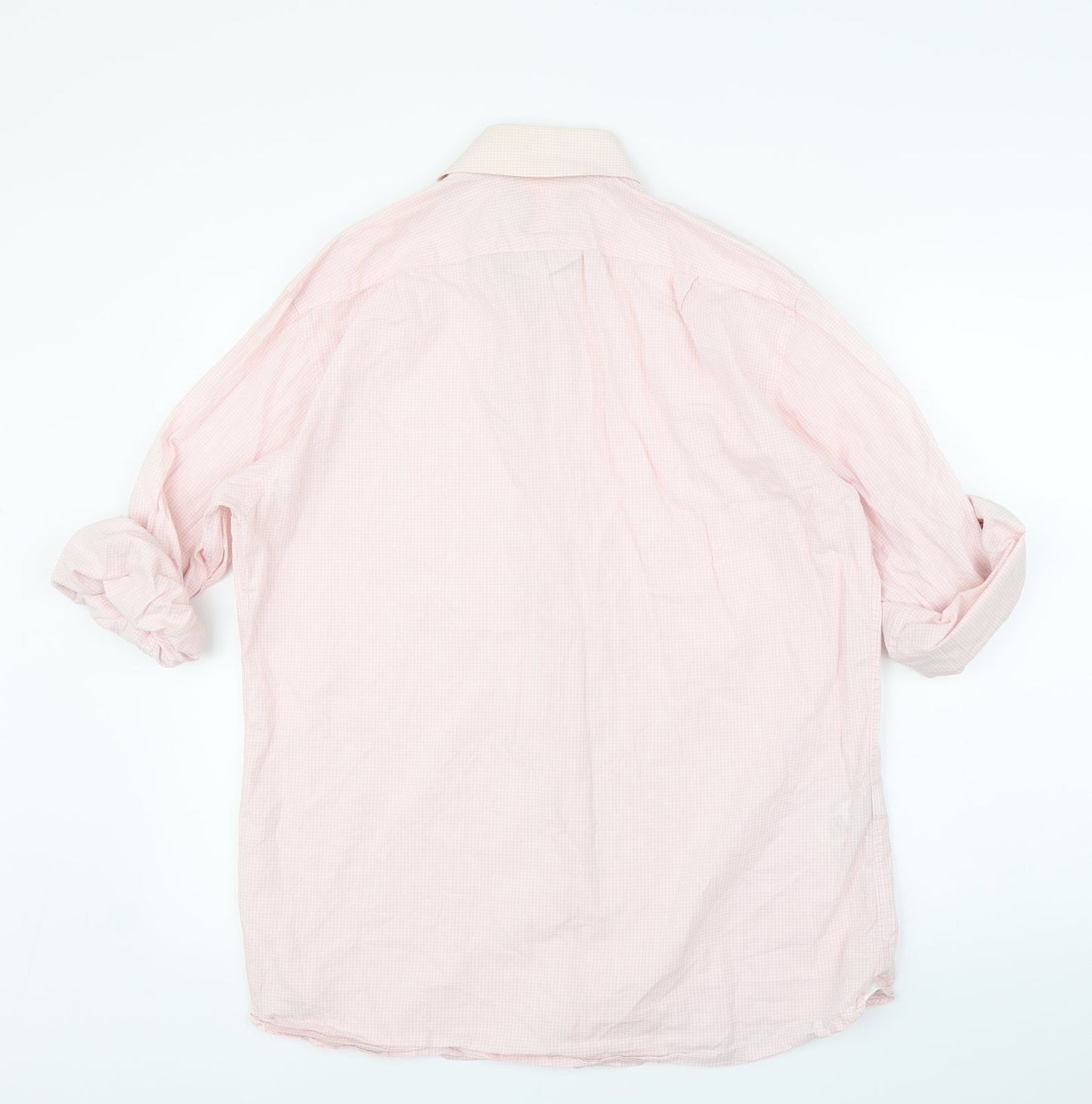 M&S Mens Pink    Button-Up Size 15.5