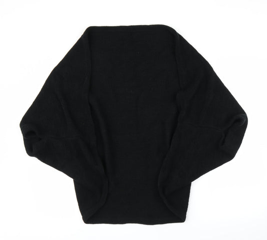 Preworn Womens Black   Cape Jumper Size M