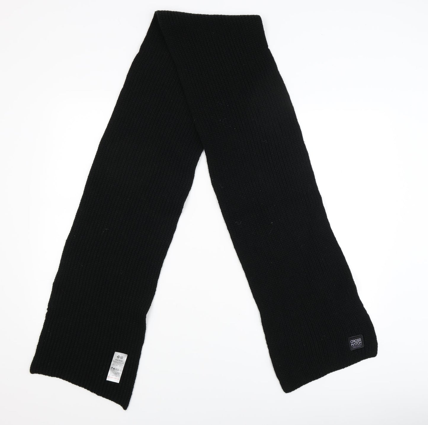 Crosshatch Unisex Black   Scarf  One Size