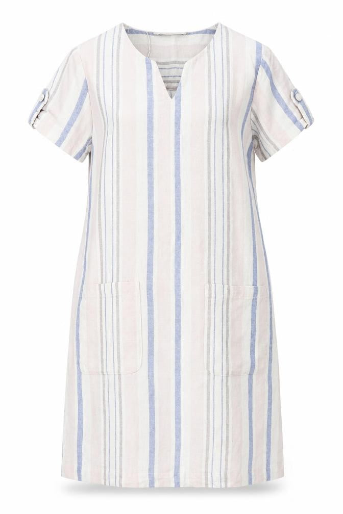 Tu Womens Pink Striped  A-Line  Size 10