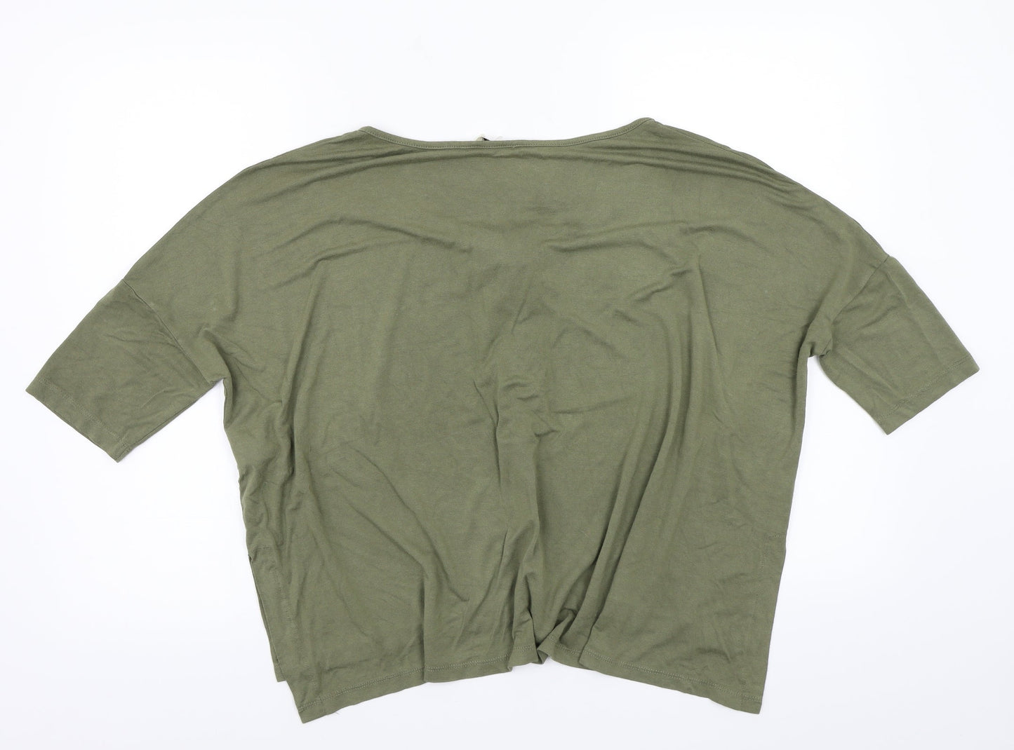 Brave Soul Womens Green   Basic T-Shirt Size M