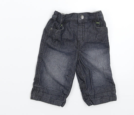 Baby Boutique Baby Blue  Denim Capri Jeans Size 3-6 Months