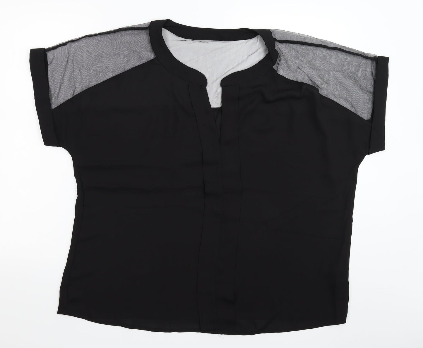 Emery Rose Womens Black   Basic Blouse Size XL