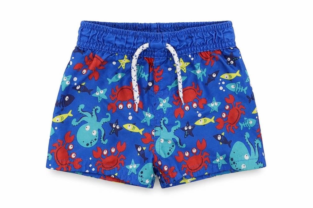 Front view of George Baby Blue Cropped Trousers, size 12-18, Months - Shorts