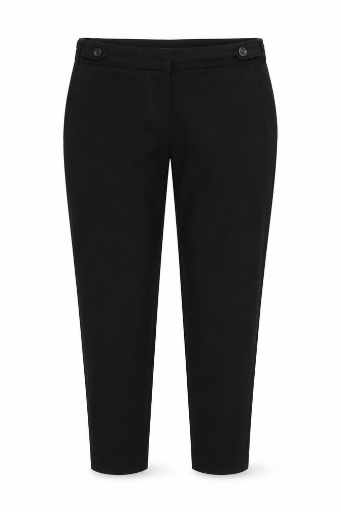 Front view of Next women’s black trousers, size UK 10, 29-inch leg