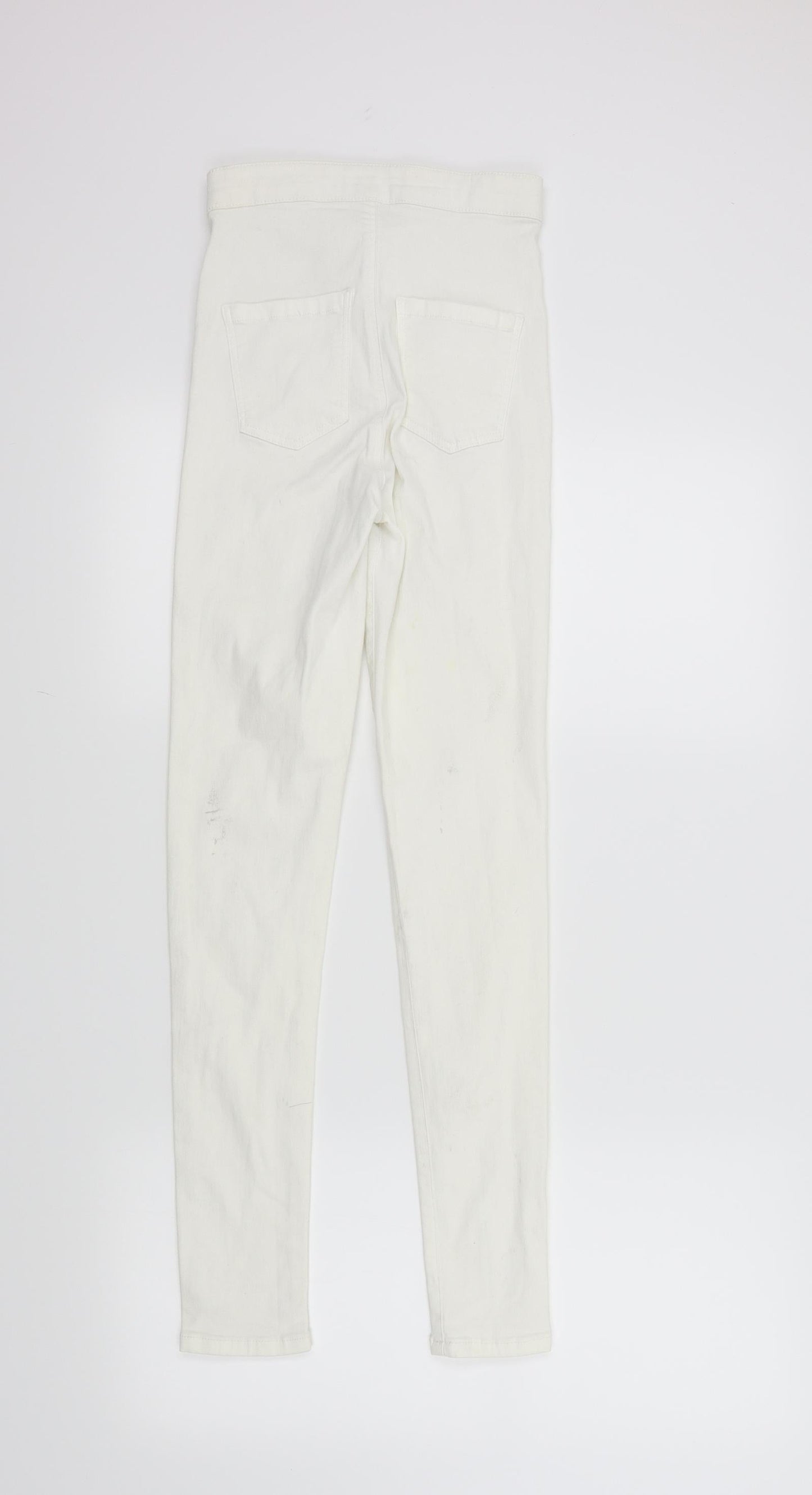 Topshop Womens White   Skinny Jeans Size 26 L29 in