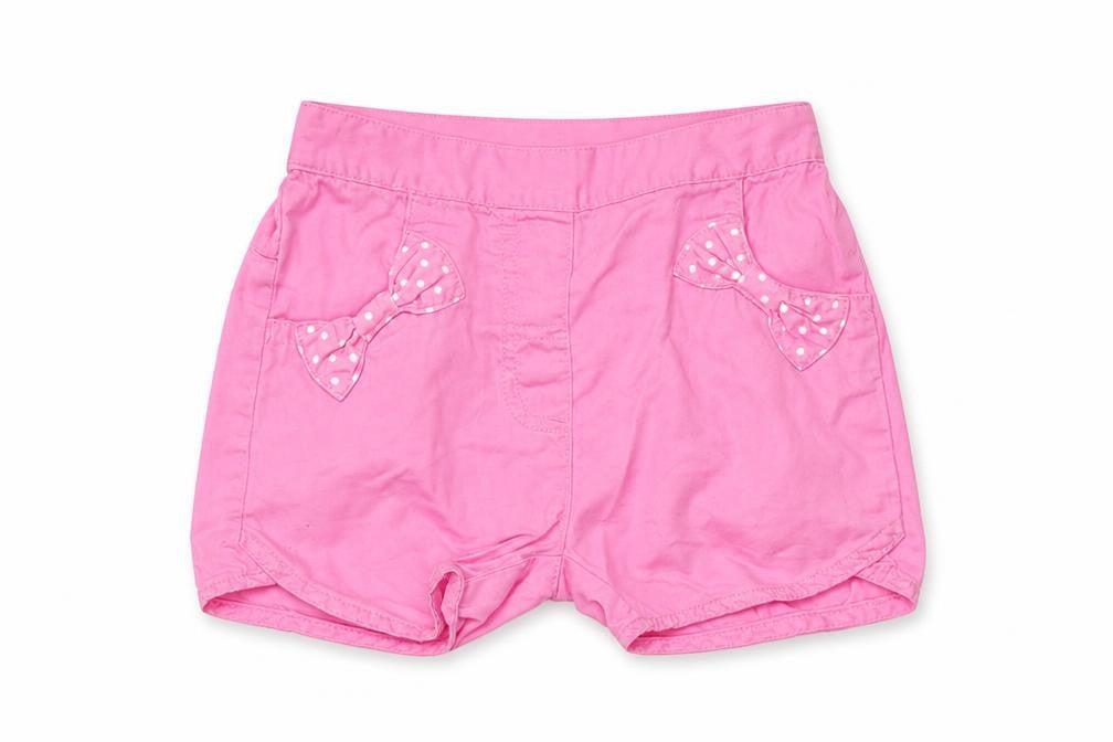 Front view of bambini girls’ pink cropped leggings, size 12-18, months