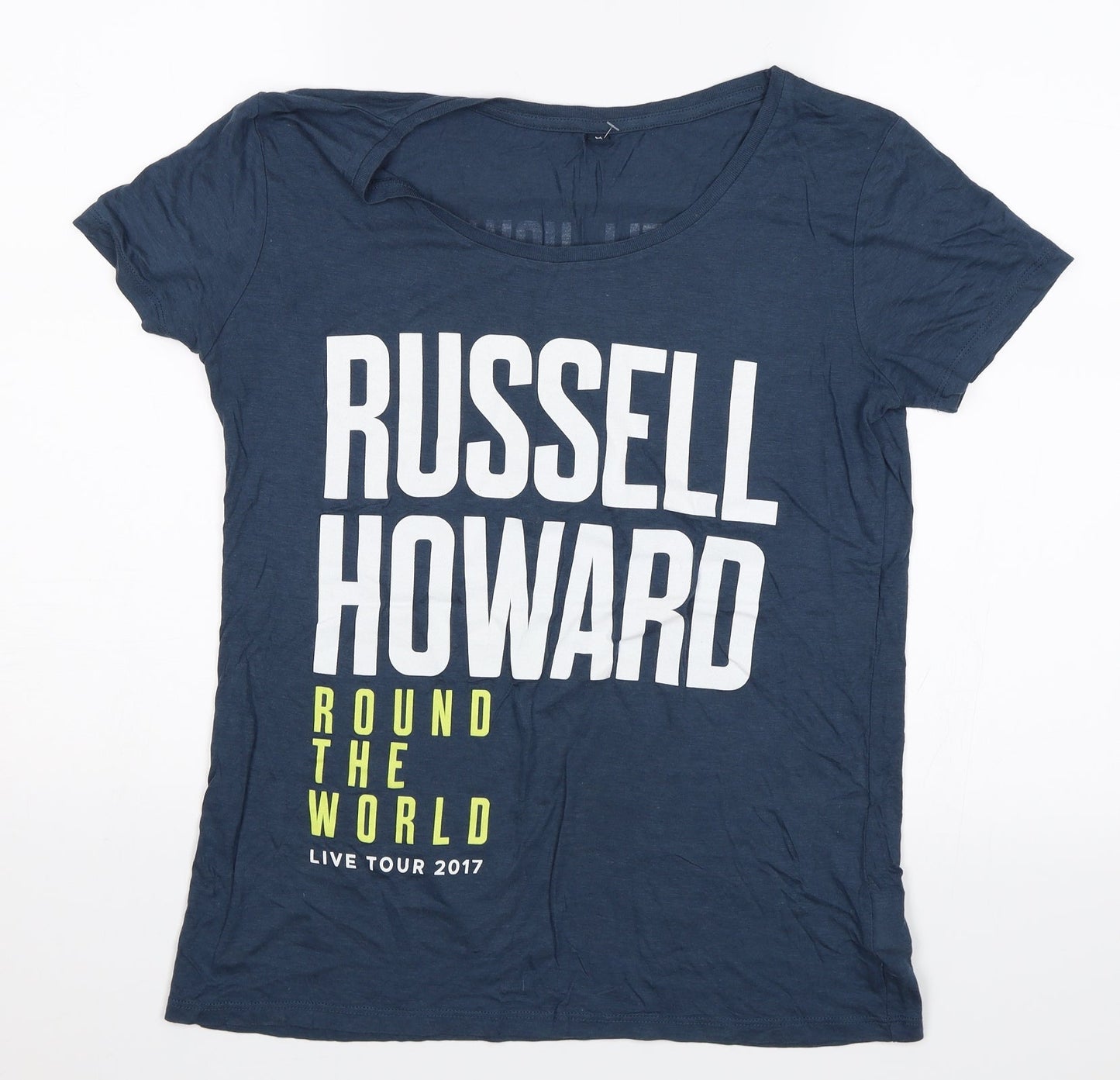Preworn Womens Blue   Basic T-Shirt Size M  - Russell Howard