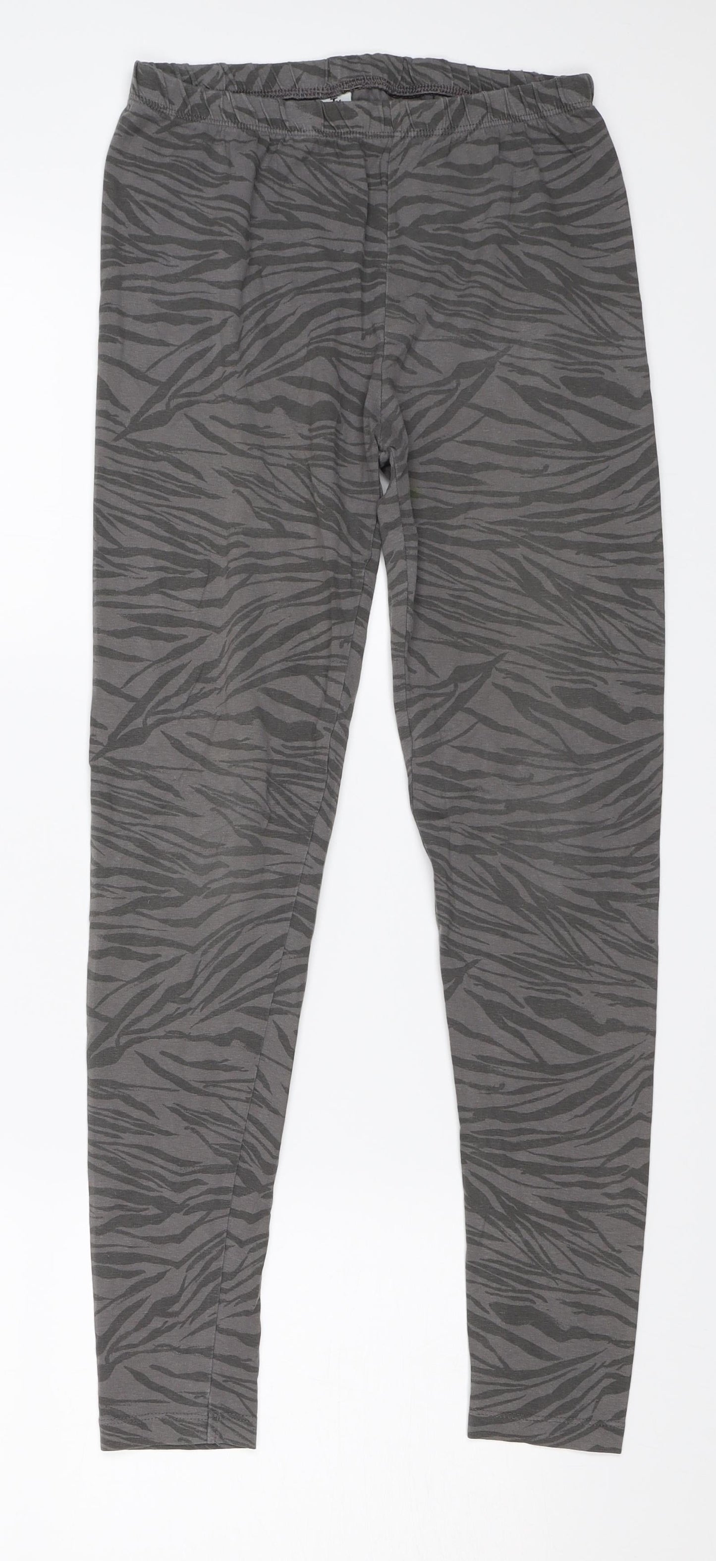 TU Girls Grey Animal Print  Jegging Trousers Size 12 Years