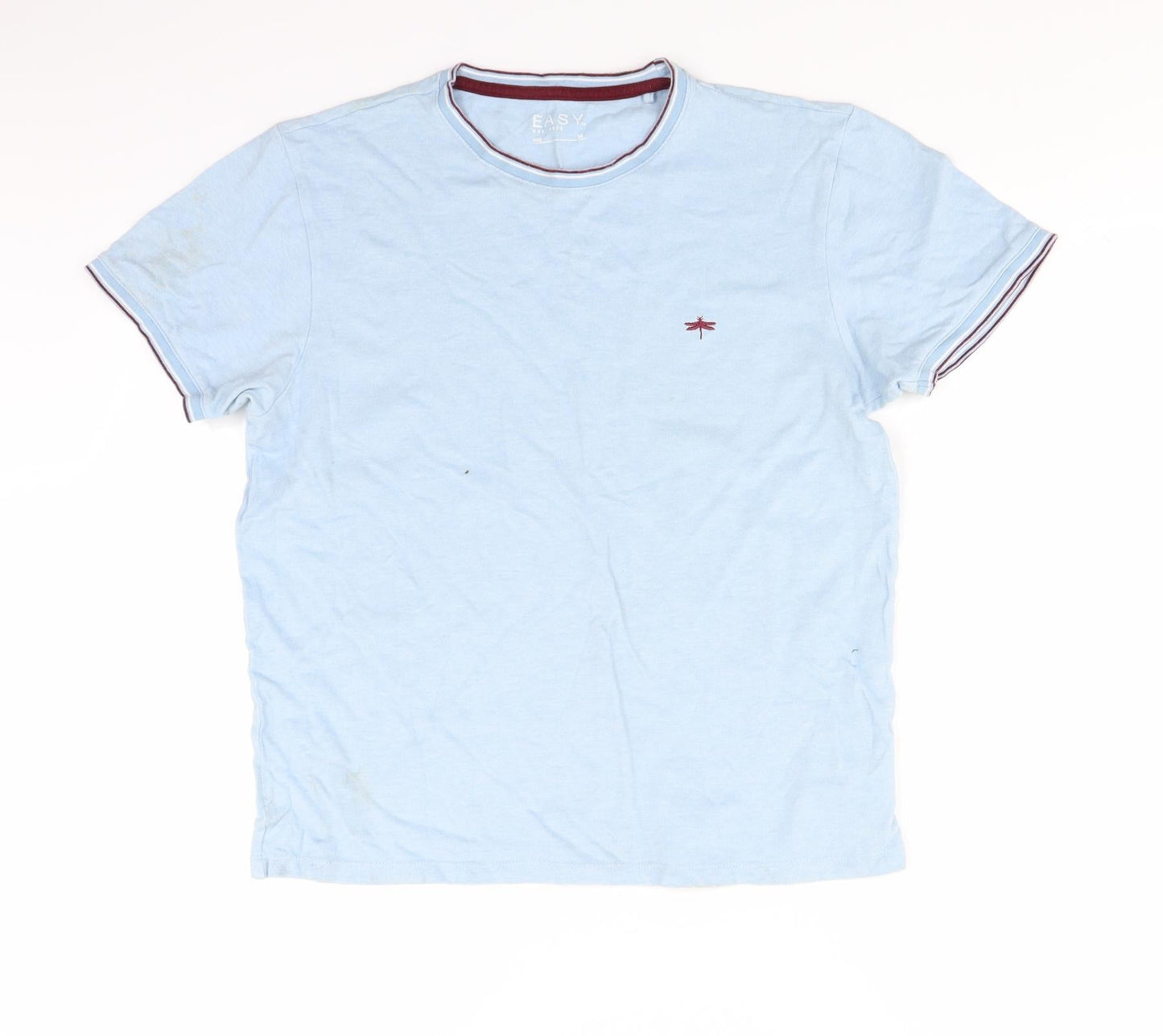 Easy Mens Blue    T-Shirt Size M