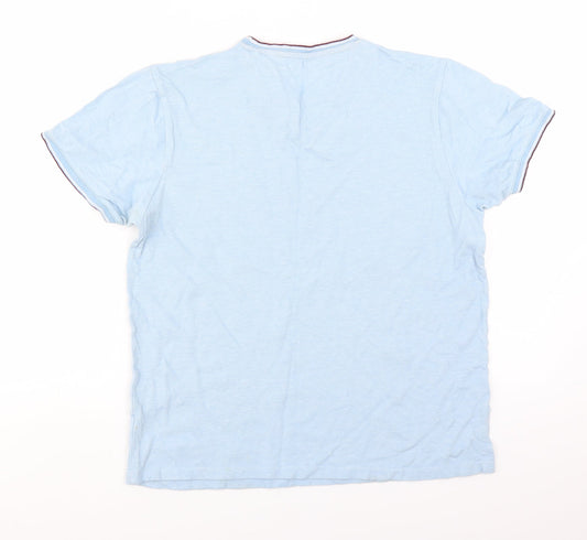 Easy Mens Blue    T-Shirt Size M