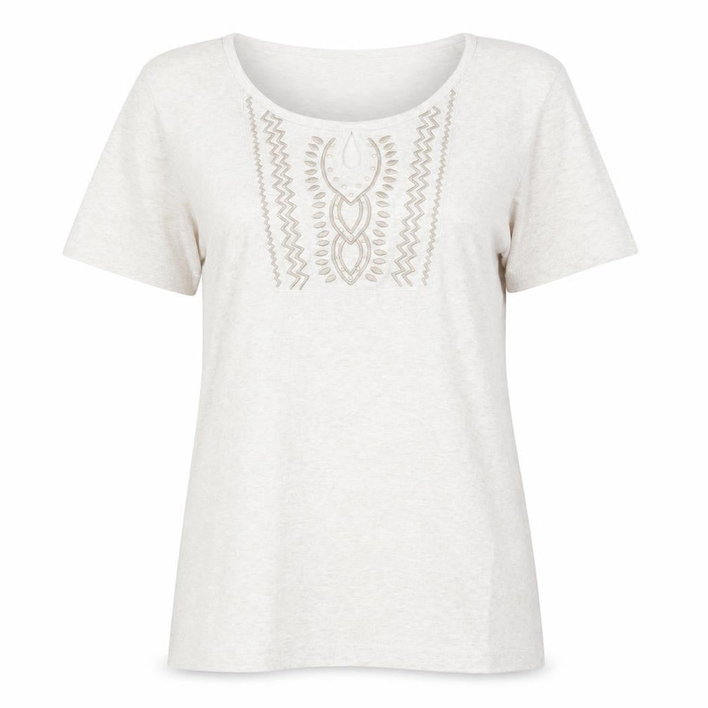 Bonmarché Womens Beige   Basic T-Shirt Size M