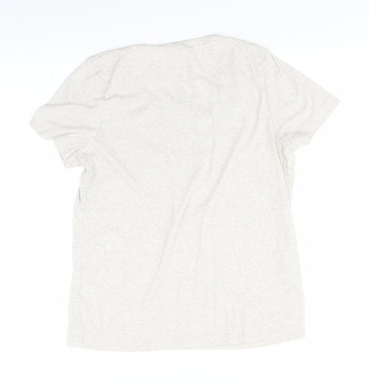 BM Womens Beige   Basic T-Shirt Size M