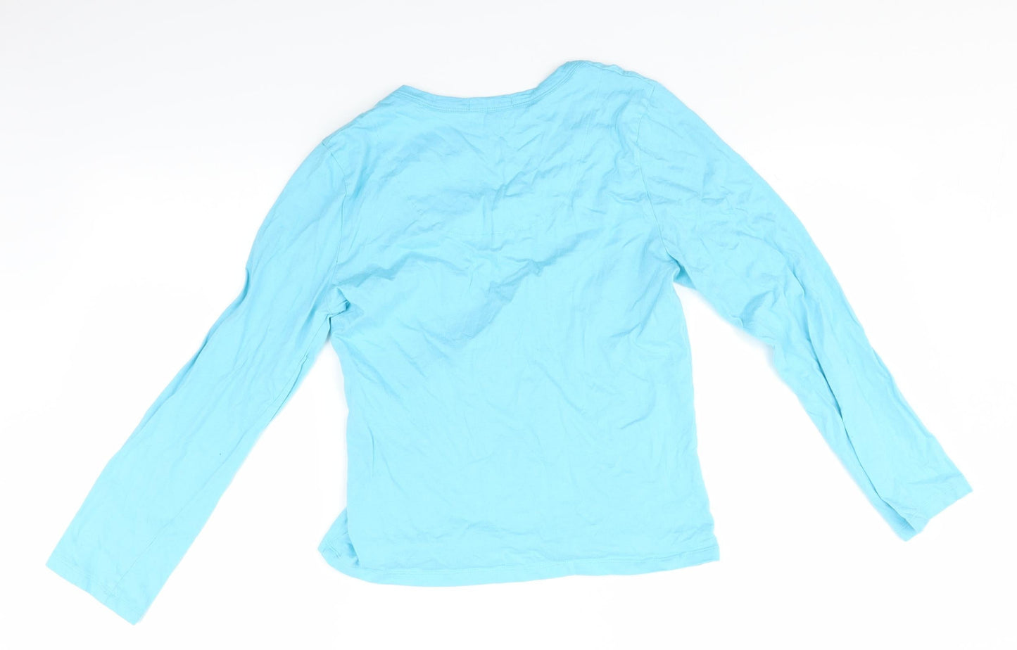 Preworn Womens Blue   Basic T-Shirt Size 12