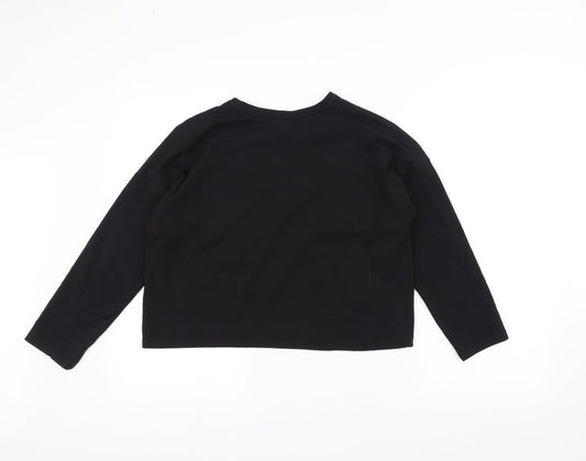 Papaya Womens Black   Basic T-Shirt Size 10