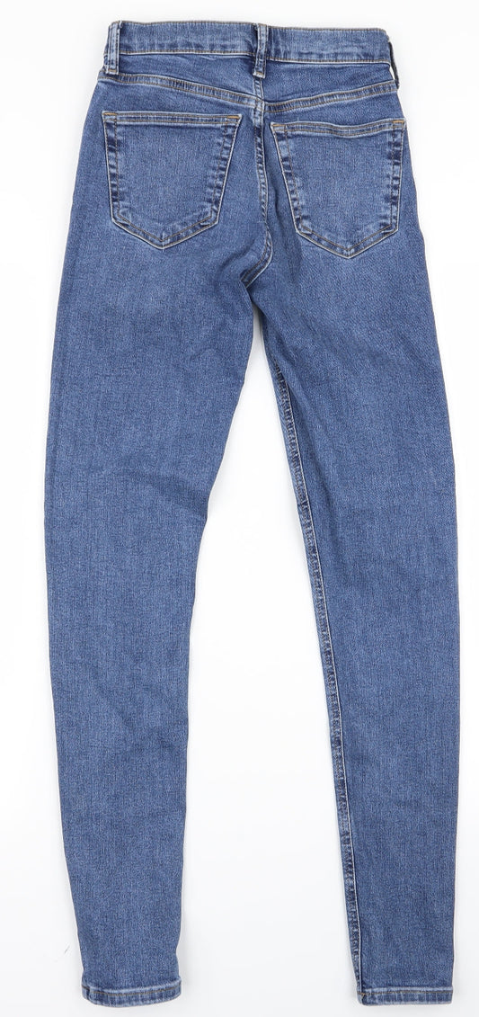 Topshop Womens Black   Skinny Jeans Size 25 L28 in