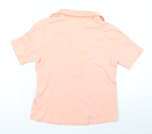 m&s Womens Pink   Basic Polo Size 10