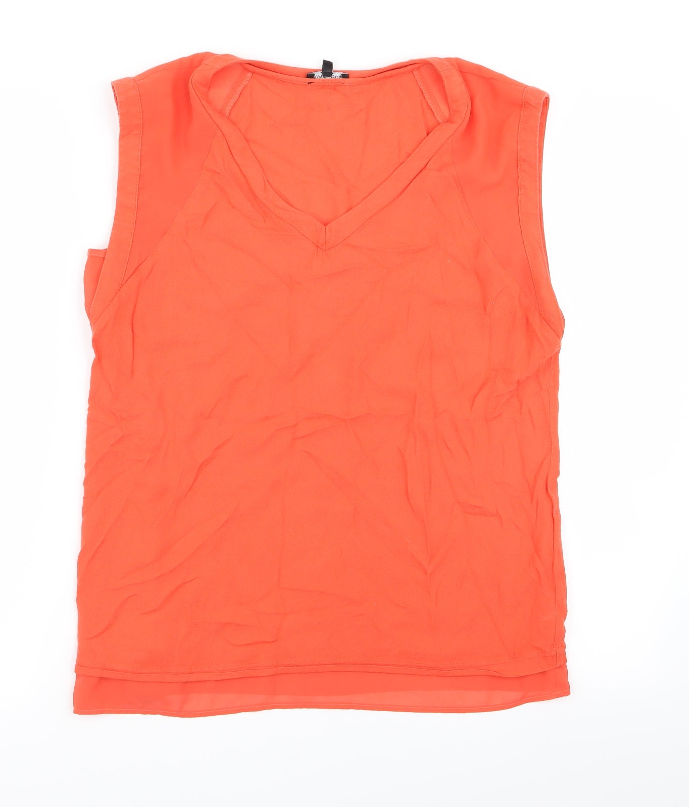 Warehouse Womens Orange   Basic Blouse Size 10