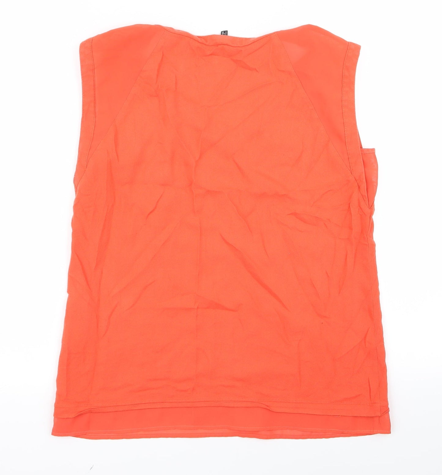 Warehouse Womens Orange   Basic Blouse Size 10