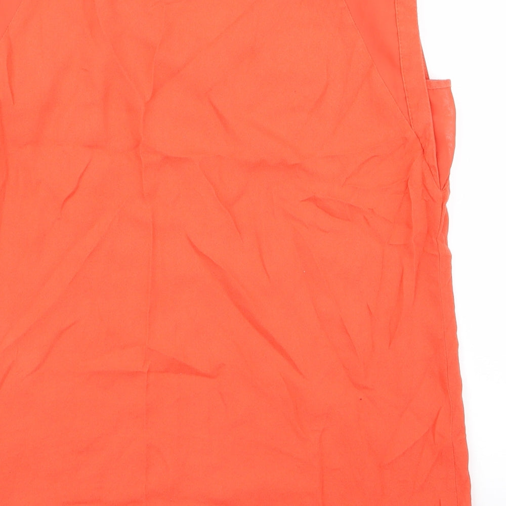 Warehouse Womens Orange   Basic Blouse Size 10