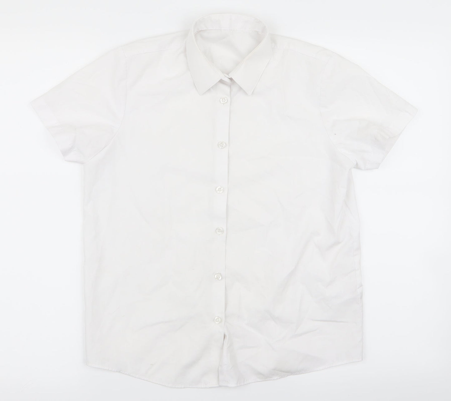 gerge Girls White   Basic Button-Up Size 12 Years