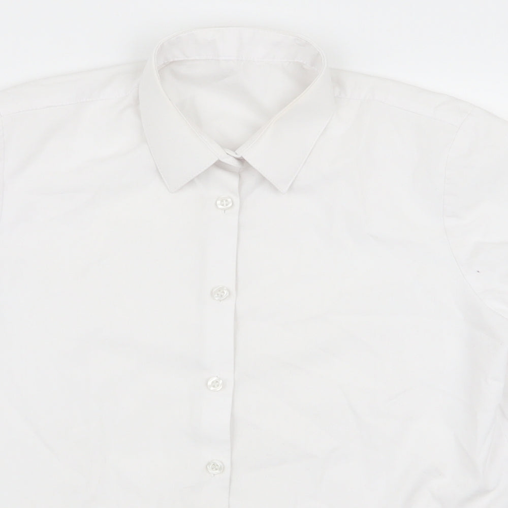 gerge Girls White   Basic Button-Up Size 12 Years