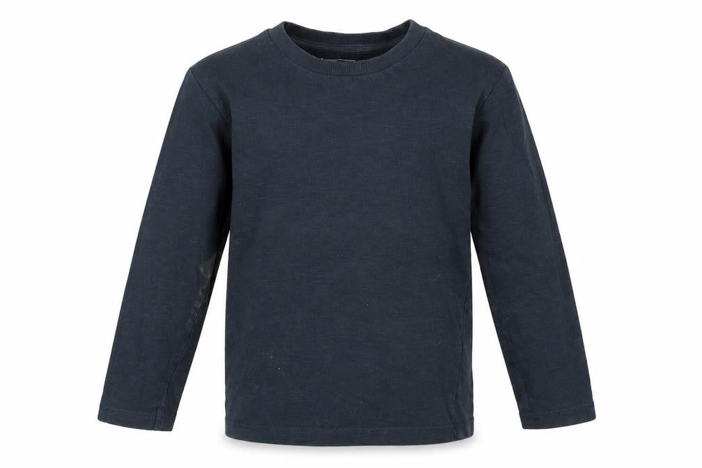Front view of Next boys’ blue rayon basic t-shirt, size 5, years