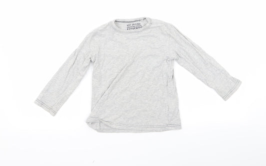 NEXT Boys Grey  Rayon Basic T-Shirt Size 4 Years