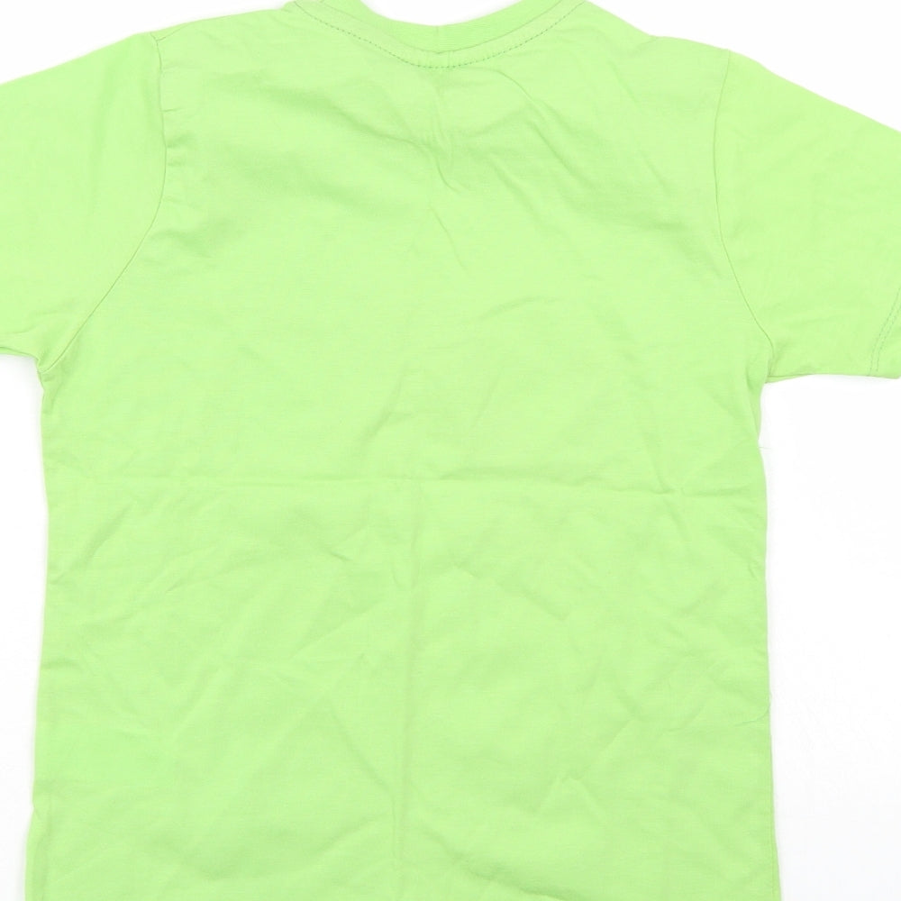Kool Kids Boys Green   Basic T-Shirt Size 10 Years