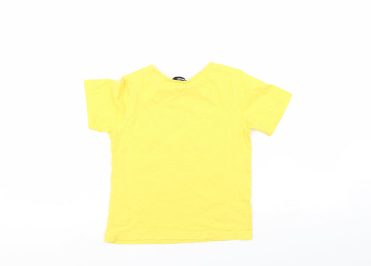 George Boys Yellow   Basic T-Shirt Size 6-7 Years