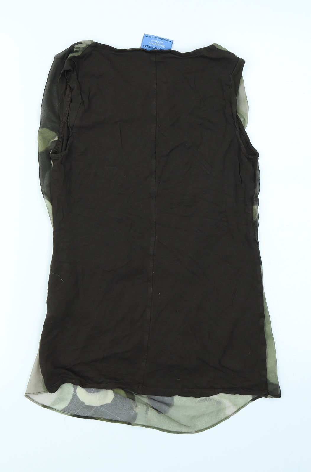 Simply Vera Womens Green Camouflage  Basic Tank Size XS