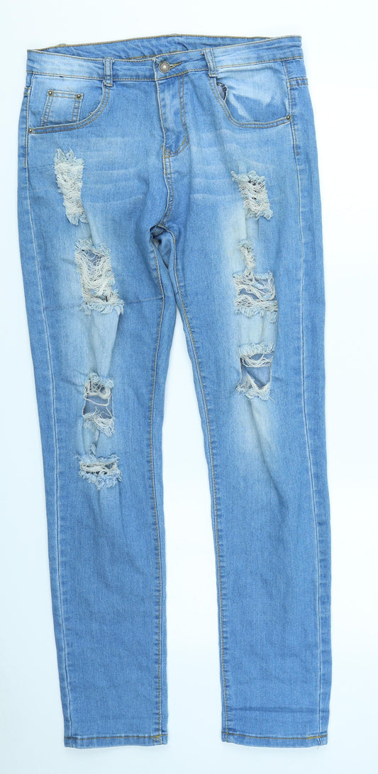 Jeans Womens Blue  Denim Skinny Jeans Size 32 in L30 in