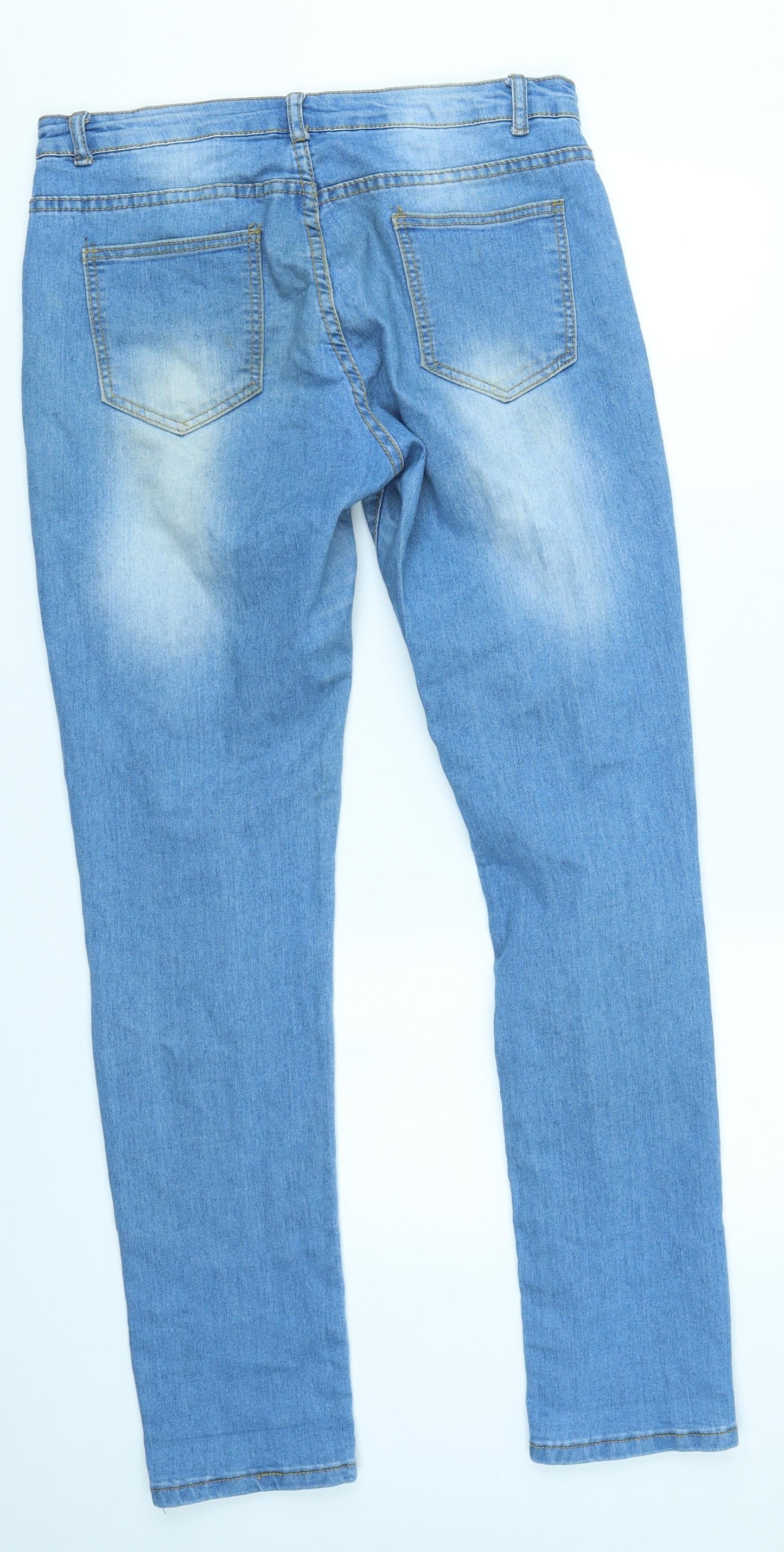Jeans Womens Blue  Denim Skinny Jeans Size 32 in L30 in