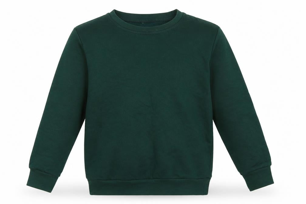 Front view of George boys’ green pullover sweatshirt, size 8-9, years