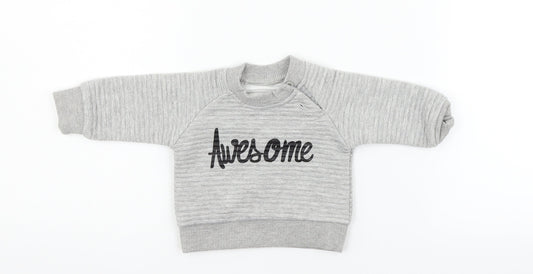 Earlydays Girls Grey   Pullover Jumper Size 0-3 Months