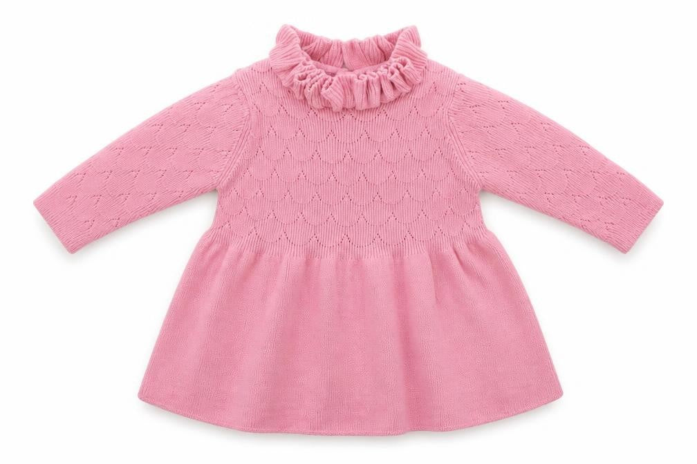 Marks and Spencer Boys Pink   Jumper Dress  Size 3-6 Months