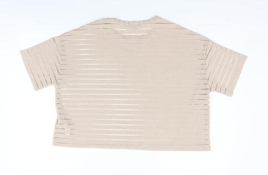 New Look Womens Beige   Basic T-Shirt Size L