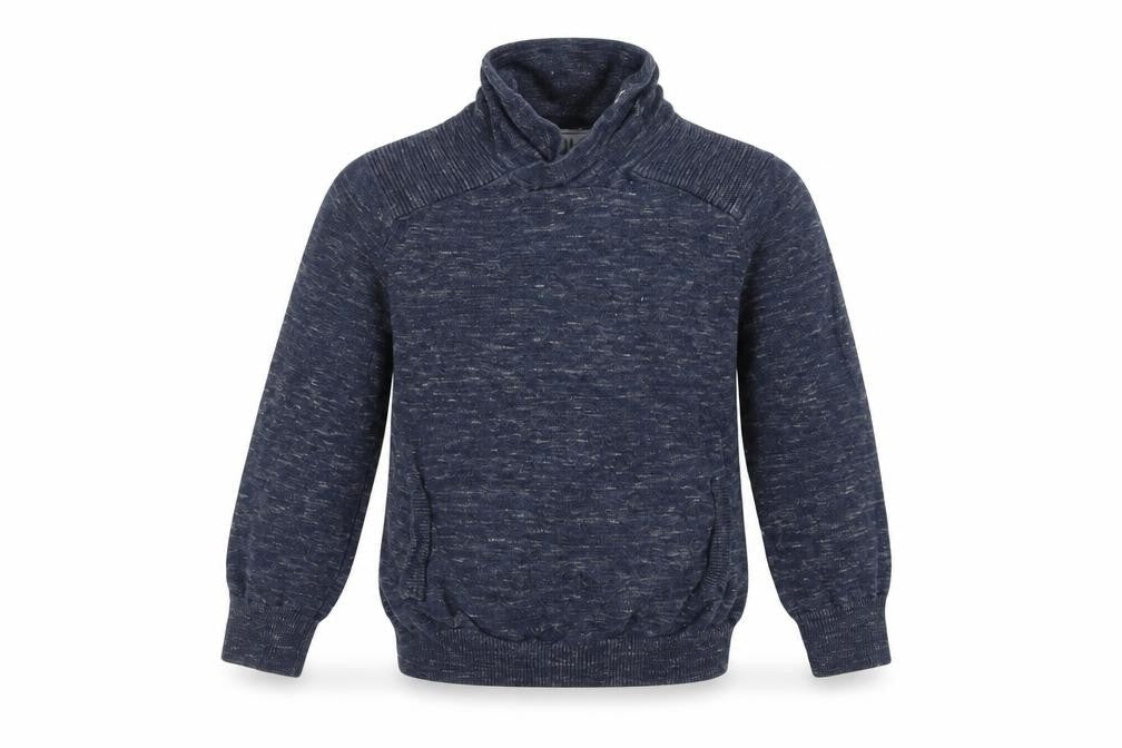 Front view of Primark boys’ blue jumper, size 5-6, years
