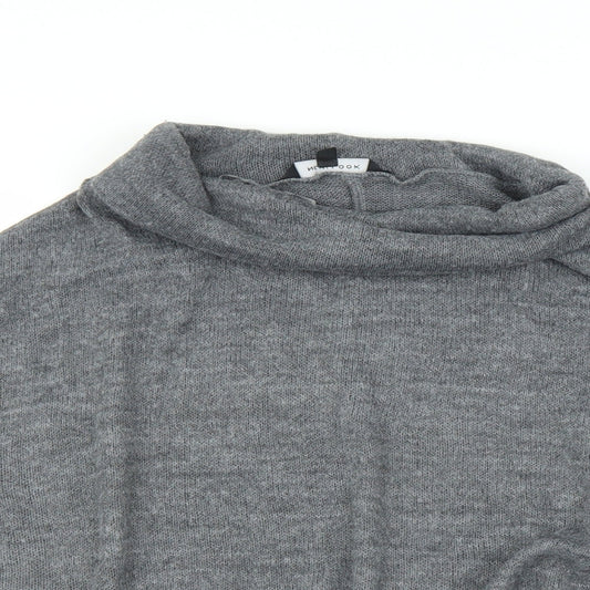 New Look Womens Grey   Pullover Jumper Size L  - Poncho