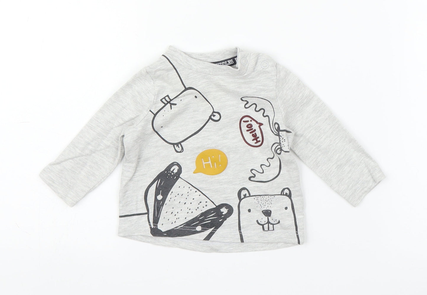 F&F Baby Grey   Basic T-Shirt Size 0-3 Months