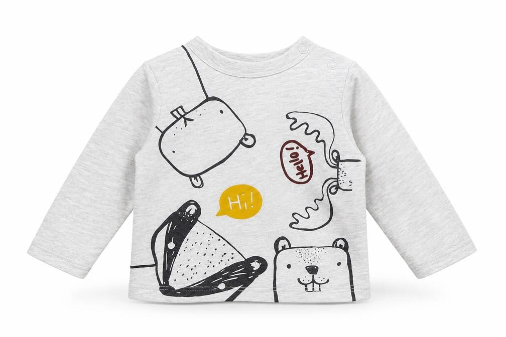 F&F Baby Grey   Basic T-Shirt Size 0-3 Months