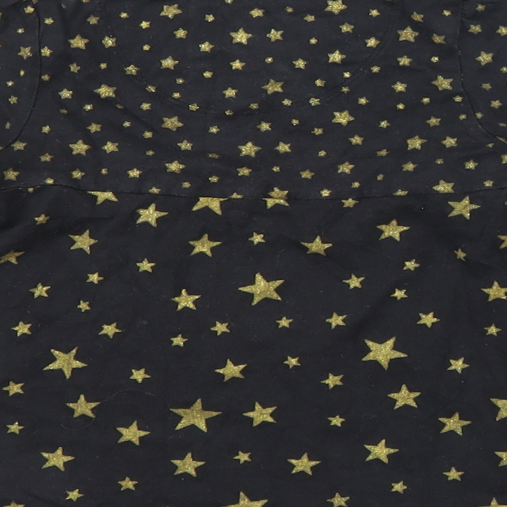TU Girls Black   A-Line  Size 2 Years  - Star pattern