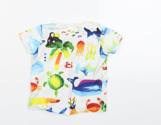 NEXT Boys Blue Geometric  Basic T-Shirt Size 0-3 Months